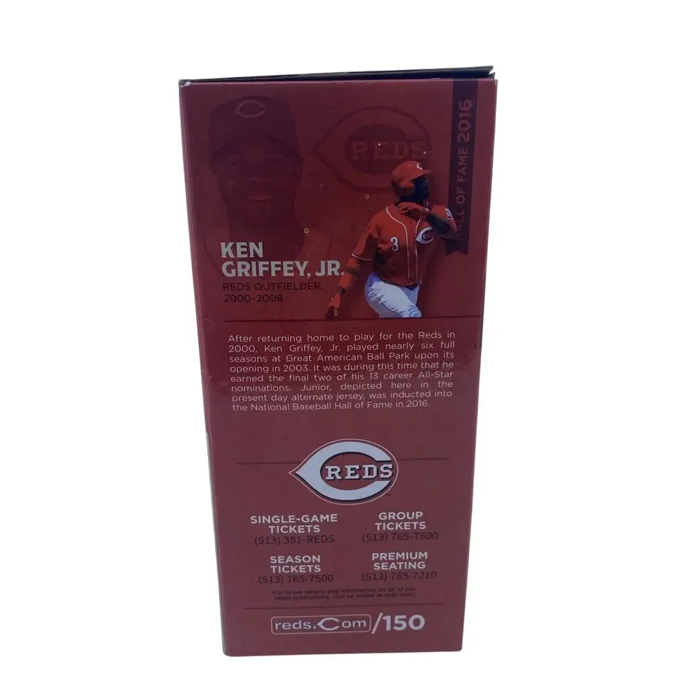 2019 Ken Griffey Jr. Cincinnati Reds 150th Anniversary Bobblehead SGA New in Box
